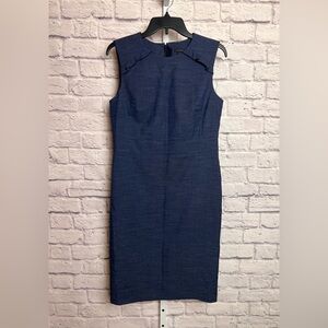 Ann Taylor Sheath Dress with Ruffle Details size 8